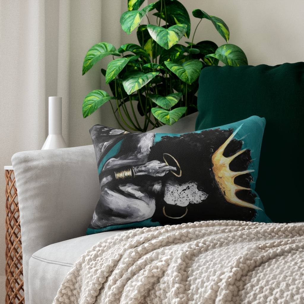 Naturally Queen VI TEAL Lumbar Pillow