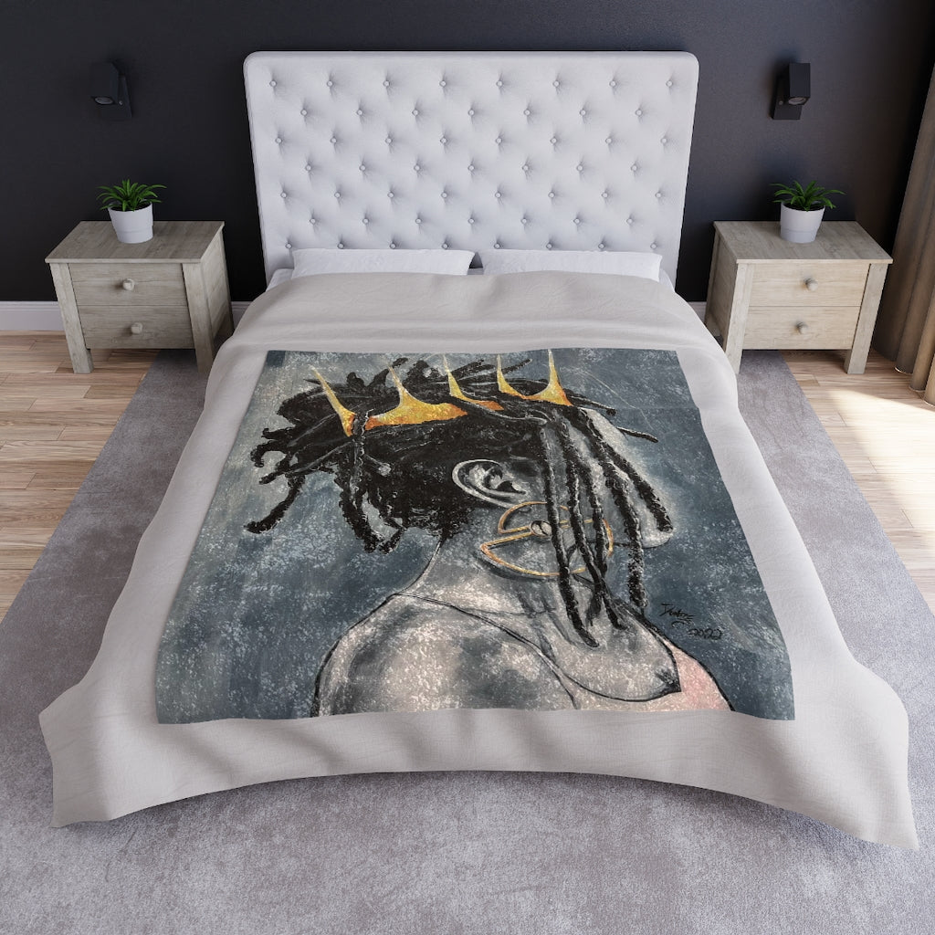 Naturally Queen XXIII Crushed Velvet Blanket