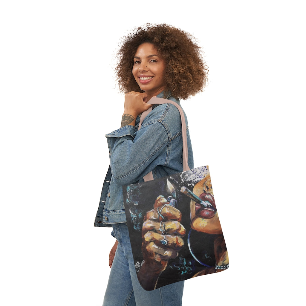 Naturally Dope III Polyester Canvas Tote Bag
