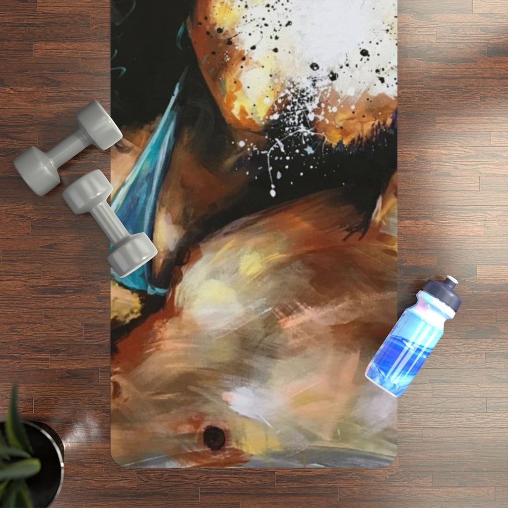 Naturally Black Love III Rubber Yoga Mat