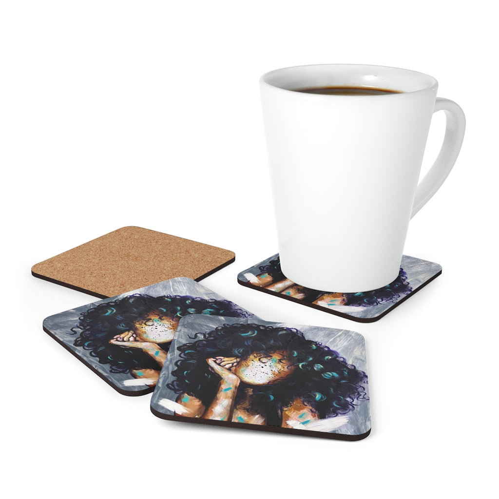 Naturally Kris Corkwood Coaster Set