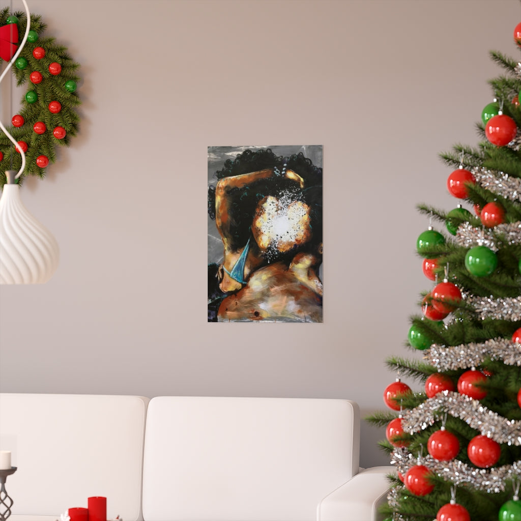 Naturally Black Love III Premium Matte vertical posters