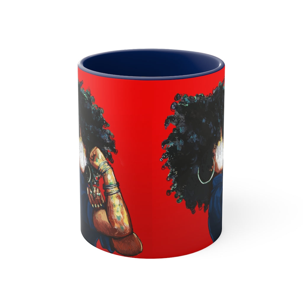 Naturally the Riveter RED Accent Coffee Mug, 11oz