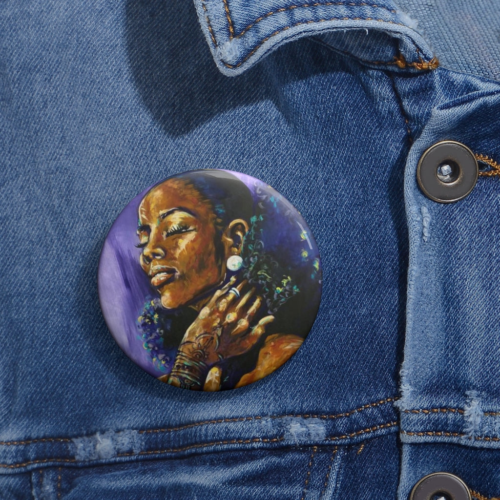 The Girl With The Pearl Earring Custom Pin Buttons