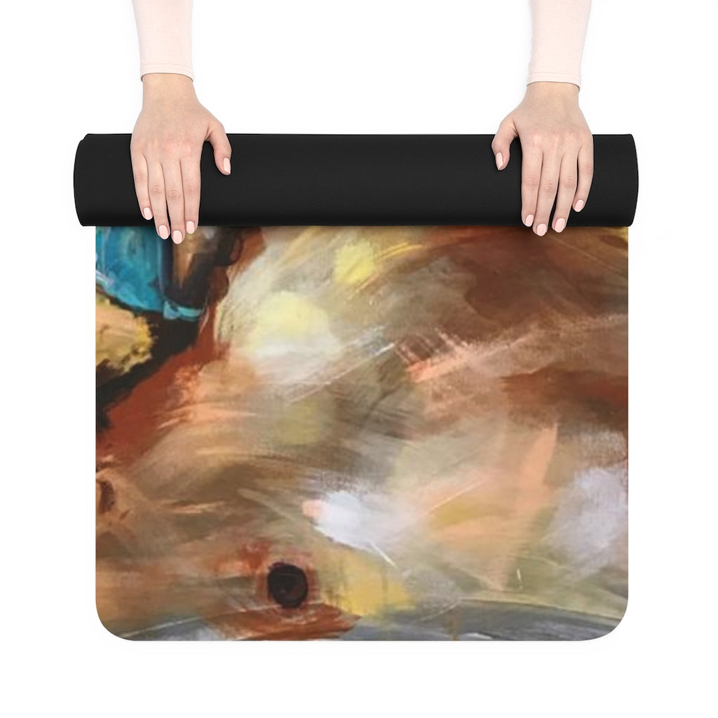 Naturally Black Love III Rubber Yoga Mat