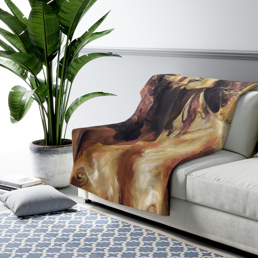 Naturally Nude IV Sherpa Fleece Blanket