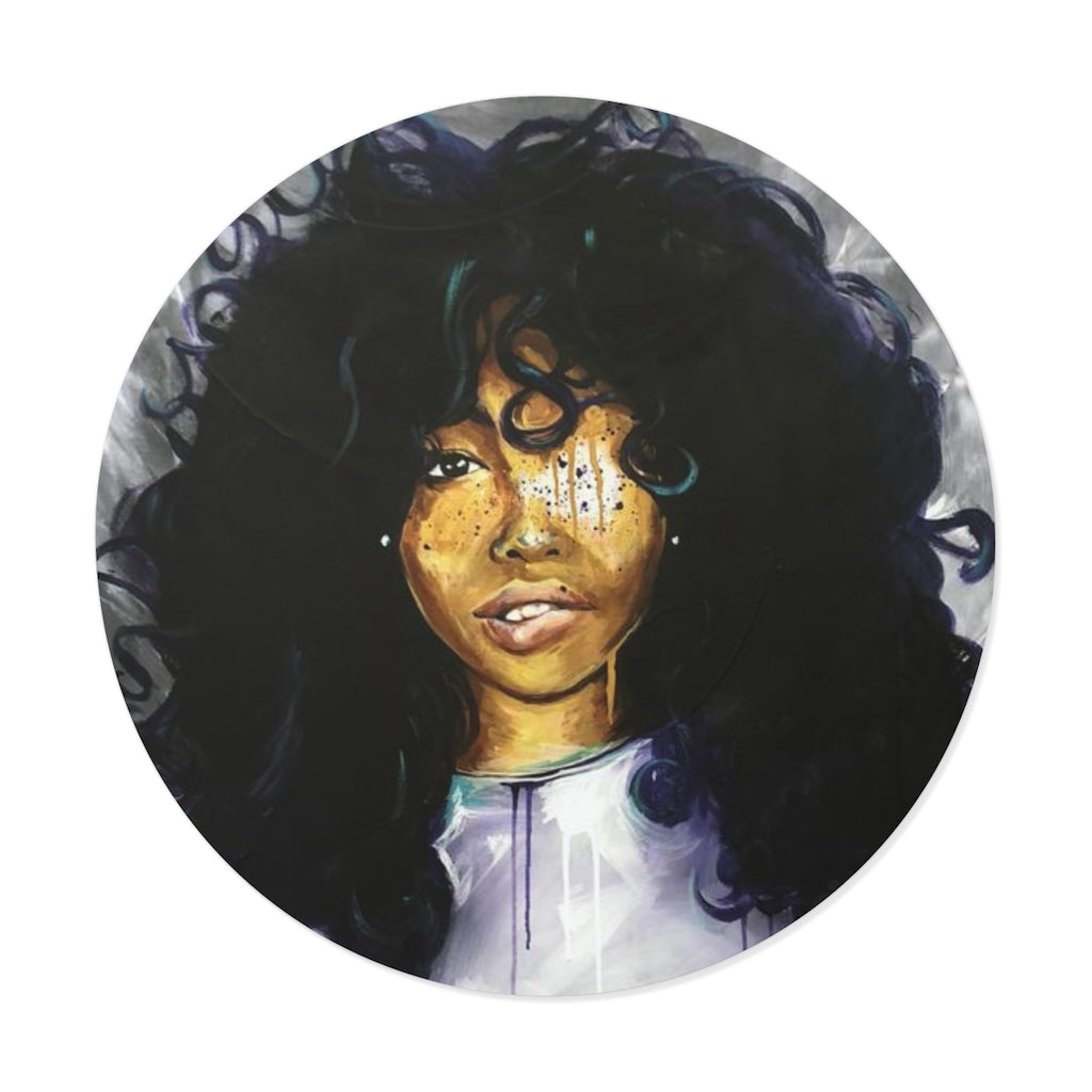 Naturally Sza Round Vinyl Stickers