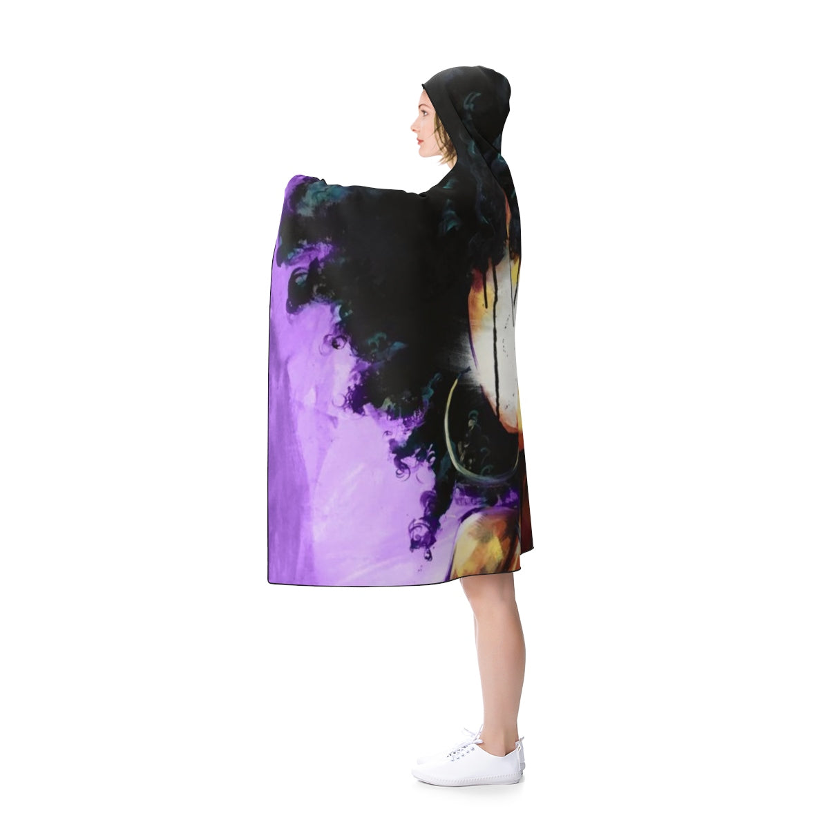 Naturally II PURPLE Hooded Blanket