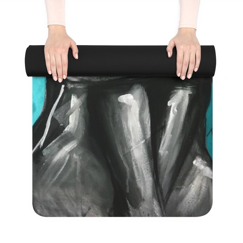Naturally Queen IX TEAL Rubber Yoga Mat