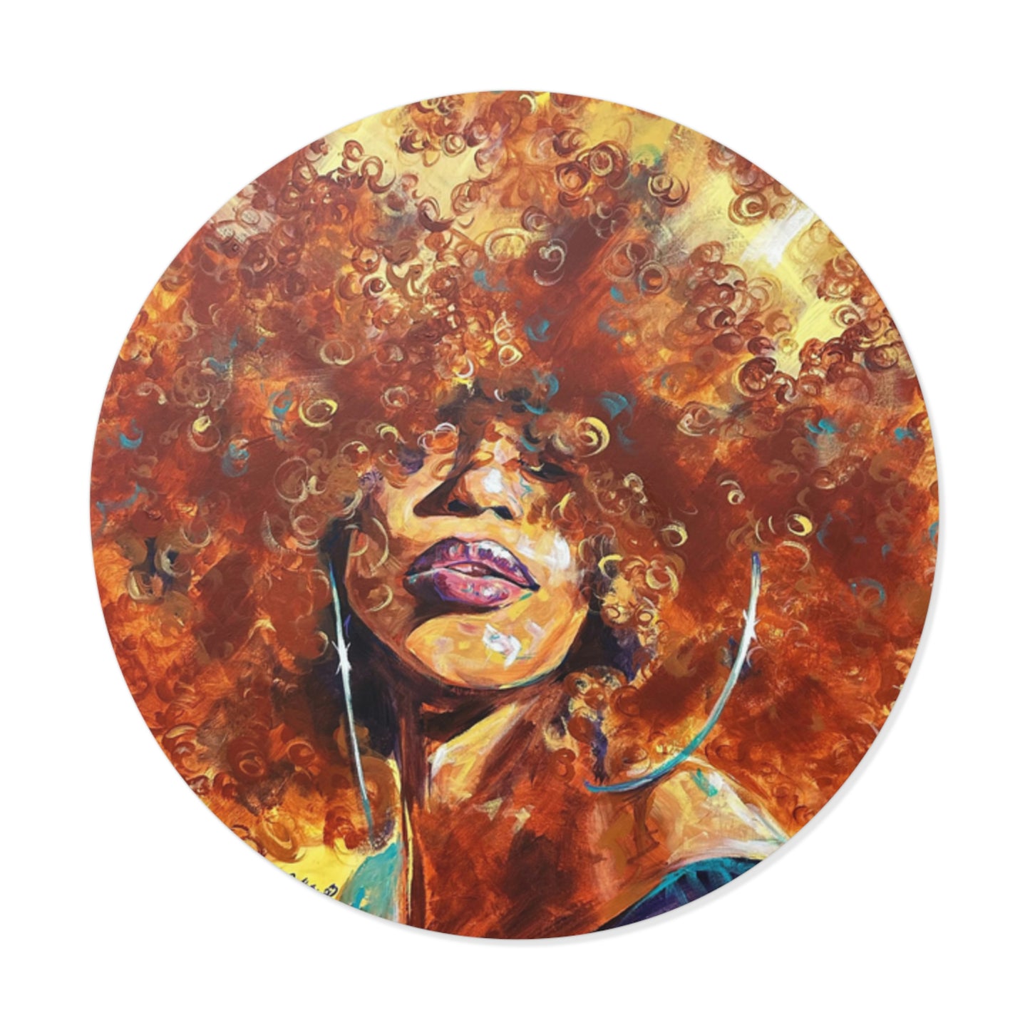 Naturally Karina Round Vinyl Stickers