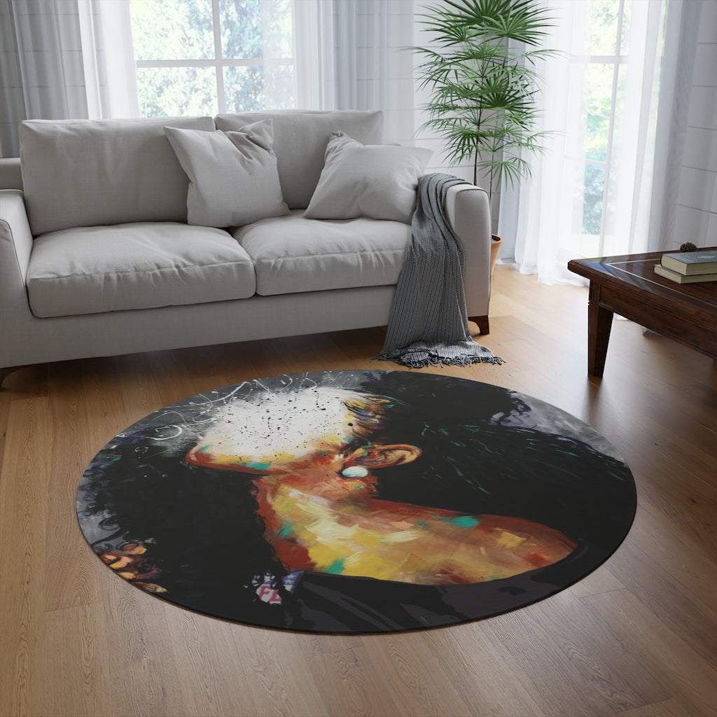 Naturally Falcons III Round Rug
