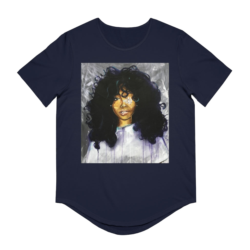 Naturally Sza Men's Jersey Curved Hem Tee