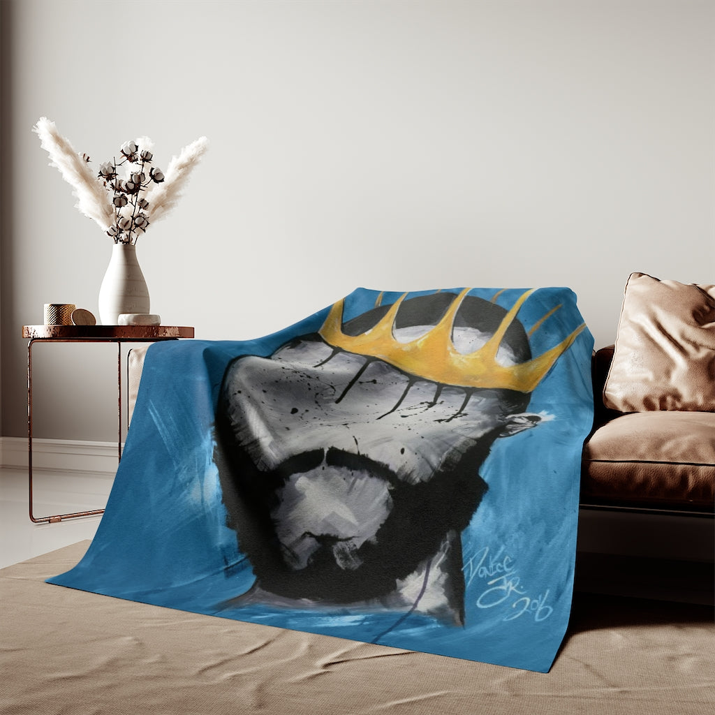 Naturally King BLUE Sweatshirt Blanket