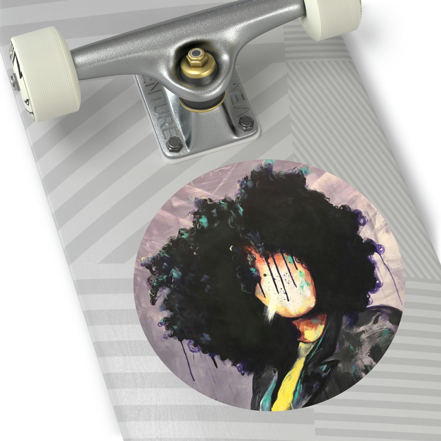 Naturally David Round Vinyl Stickers