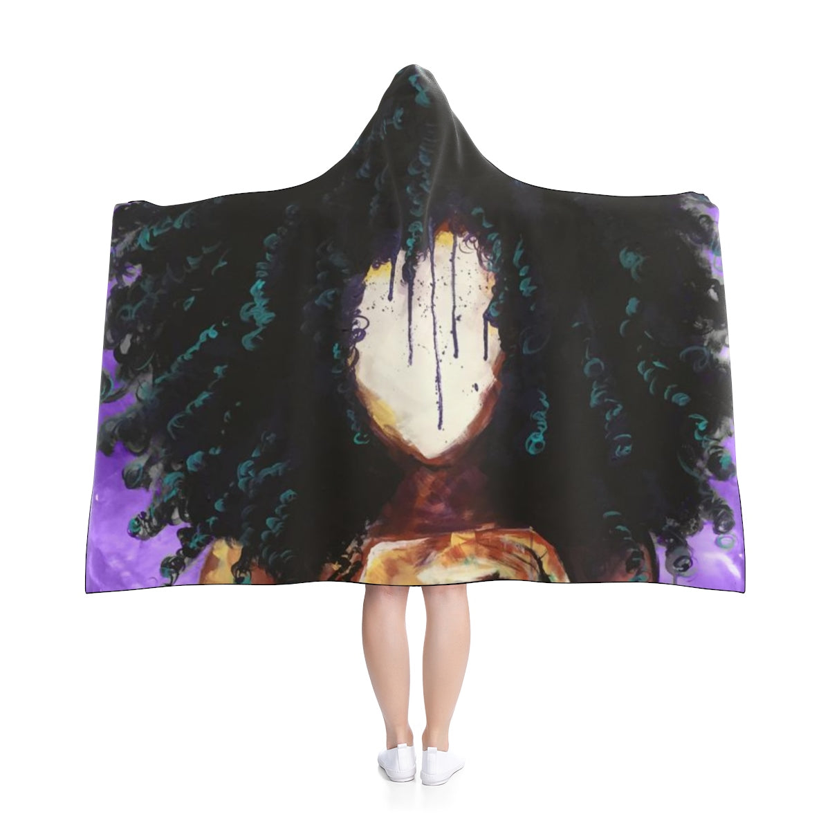 Naturally I PURPLE Hooded Blanket
