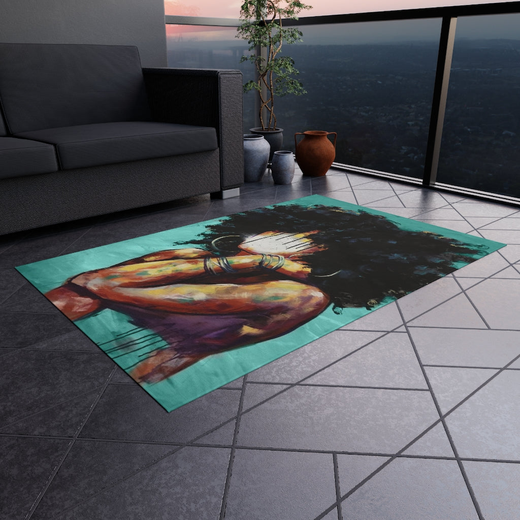 Naturally II TEAL Outdoor Rug