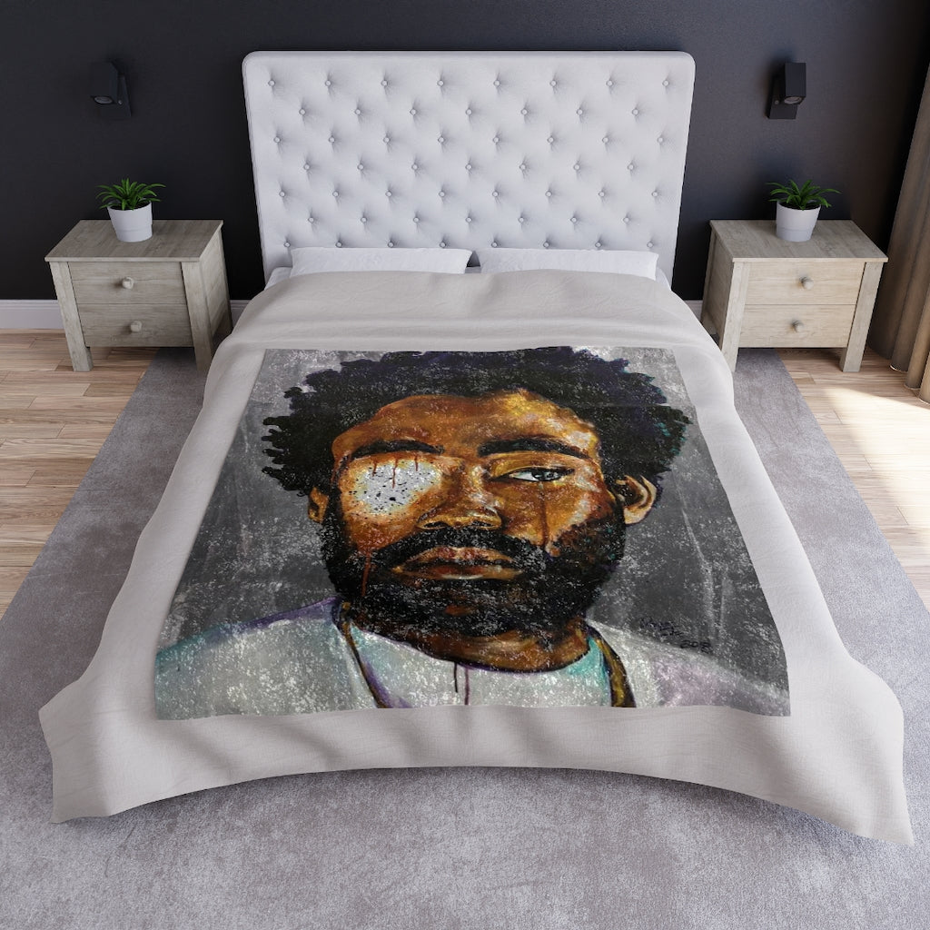 Naturally Gambino Crushed Velvet Blanket