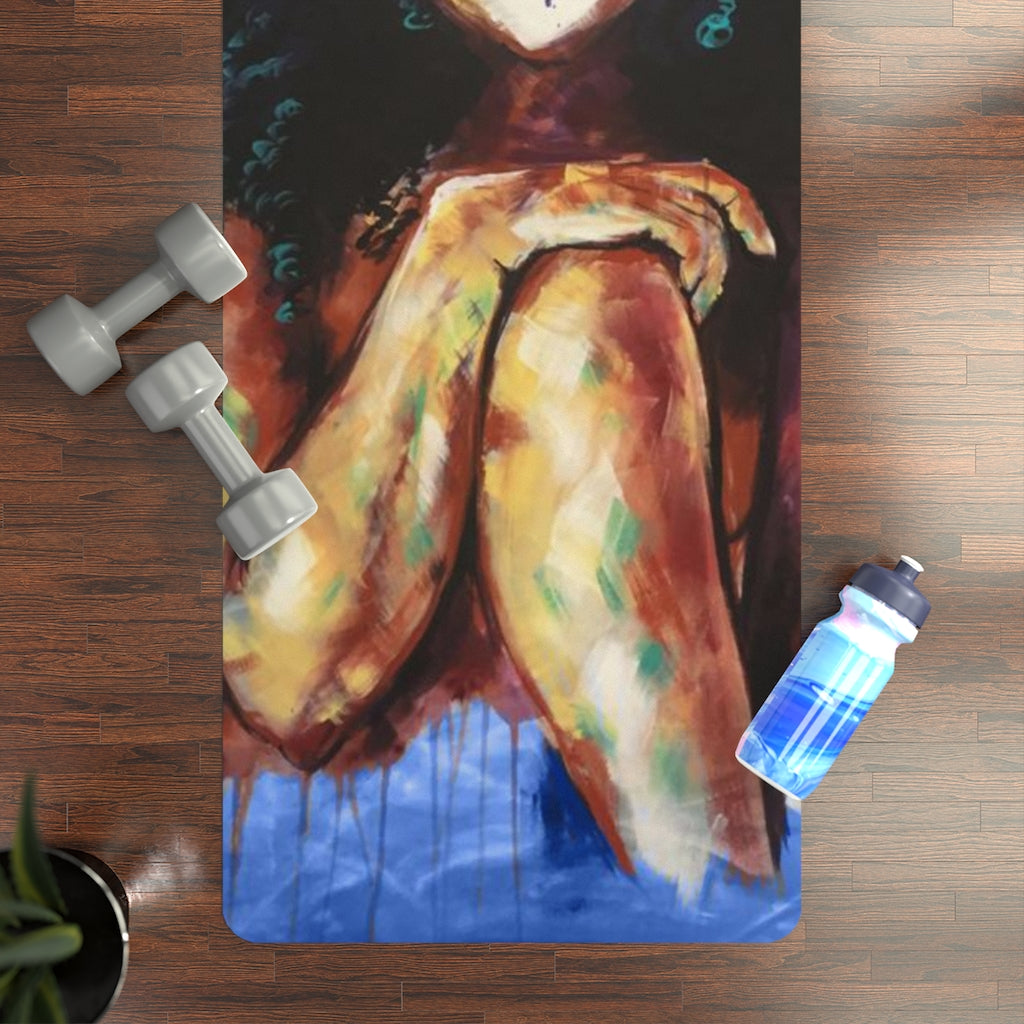 Naturally I BLUE Rubber Yoga Mat
