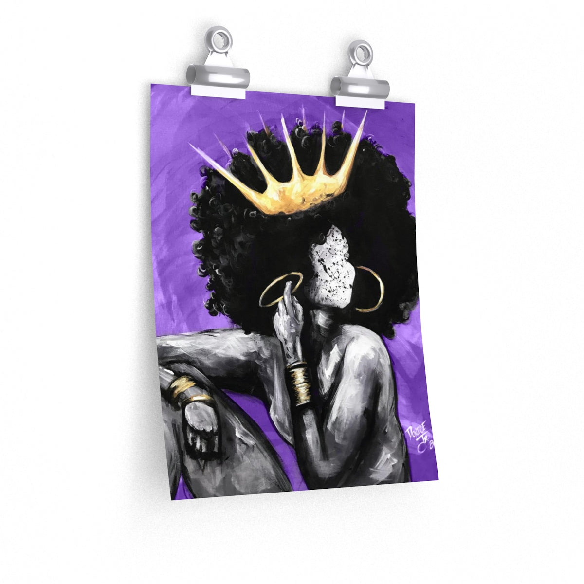 Naturally Queen VI PURPLE Premium Matte vertical posters