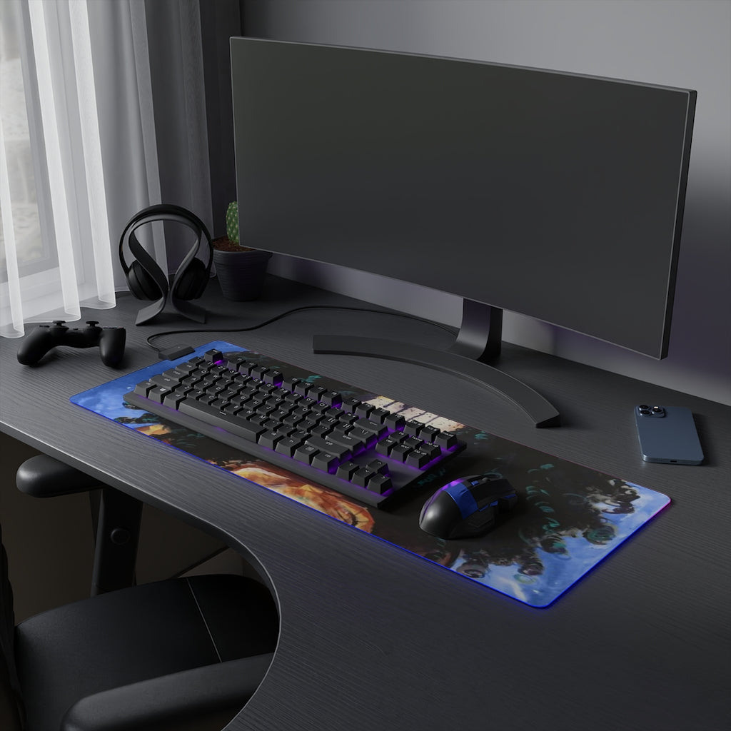 Naturally I BLUE LED Gaming Mouse Pad