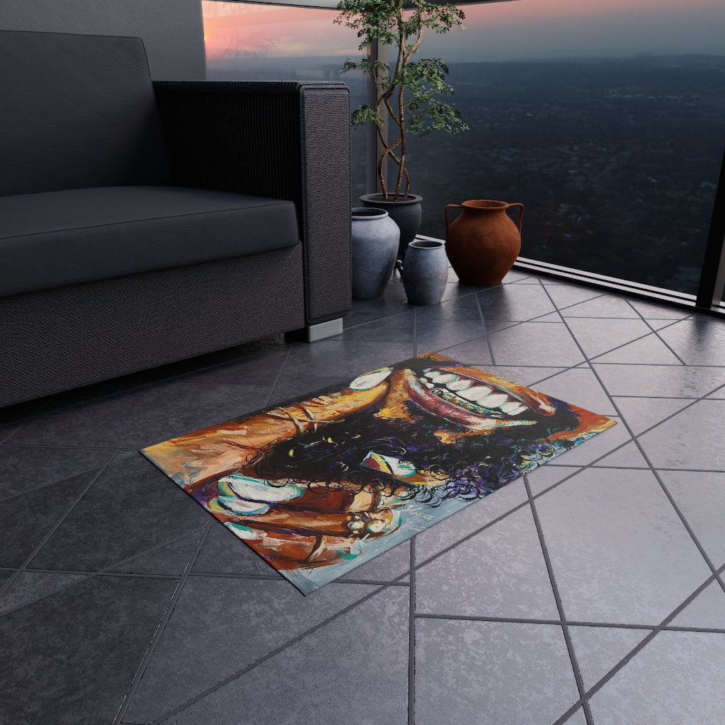 Naturally Black Love XI Outdoor Rug
