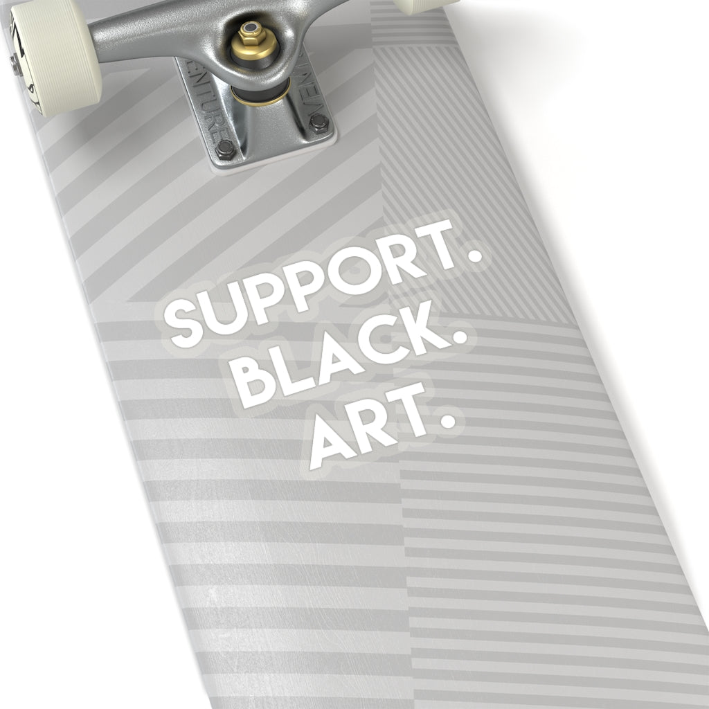 Support Black Art Kiss-Cut Stickers