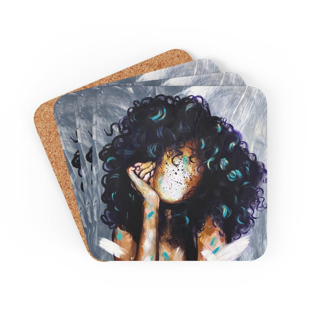 Naturally Kris Corkwood Coaster Set