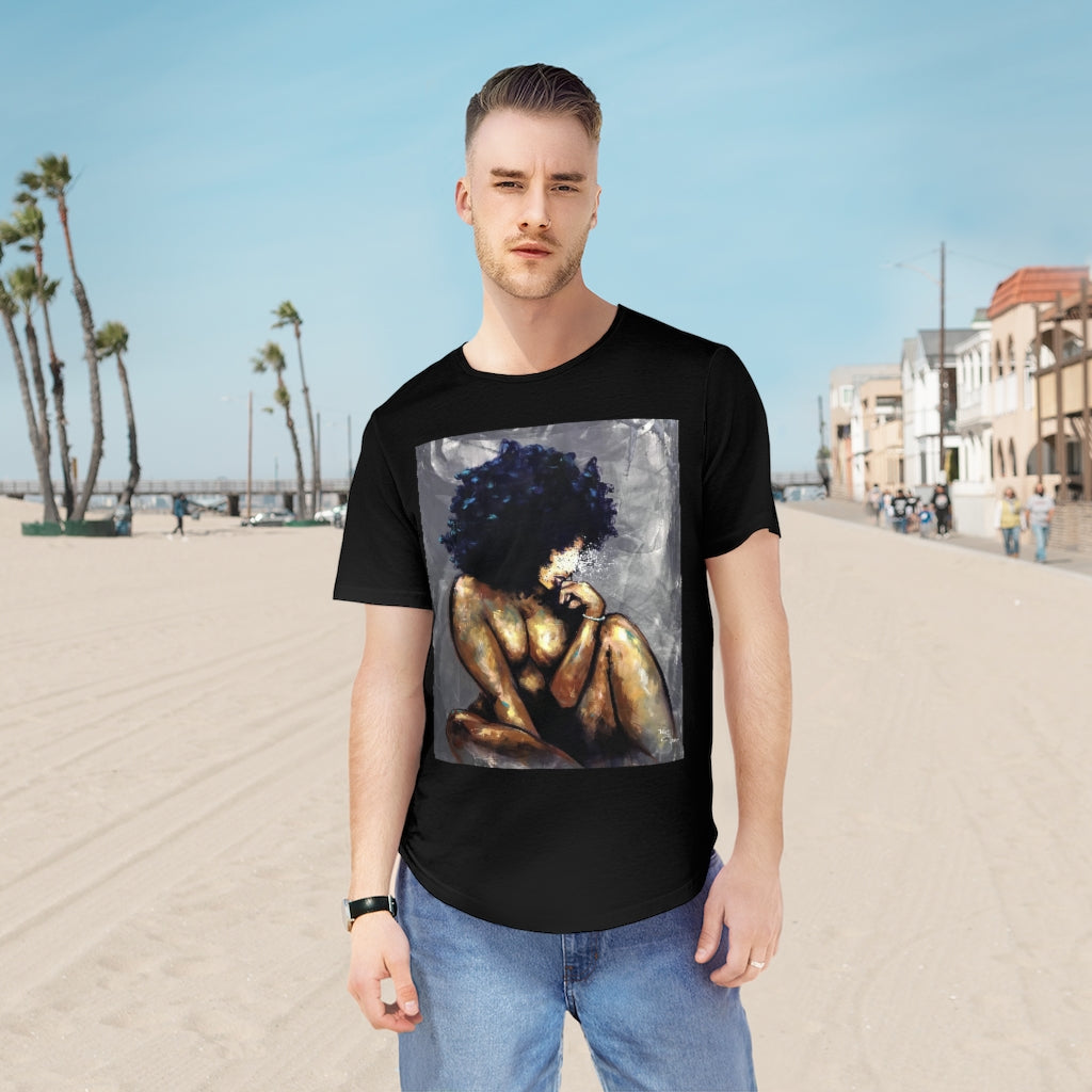 Naturally LV Men's Jersey Curved Hem Tee