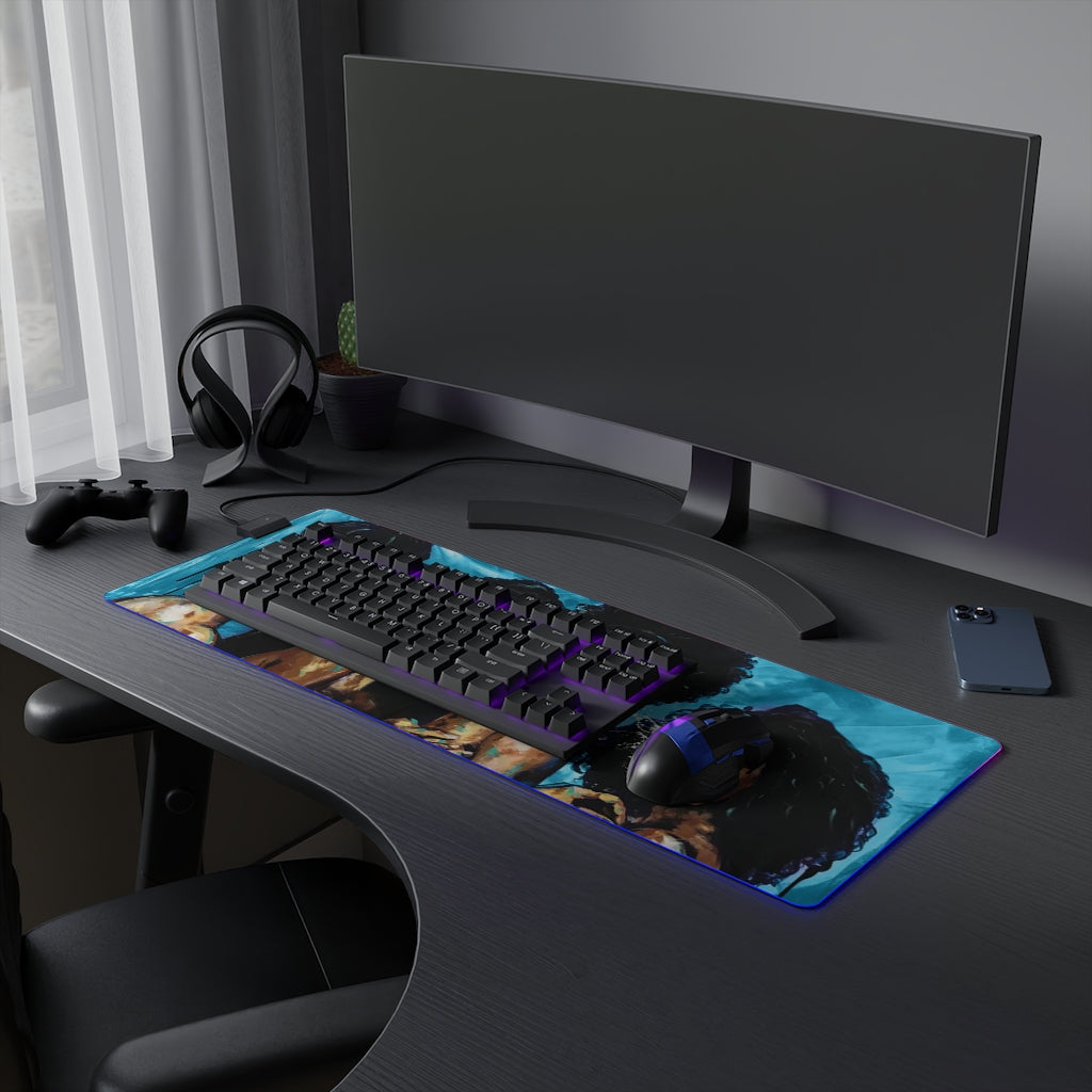 Naturally XLIV BLUE LED Gaming Mouse Pad