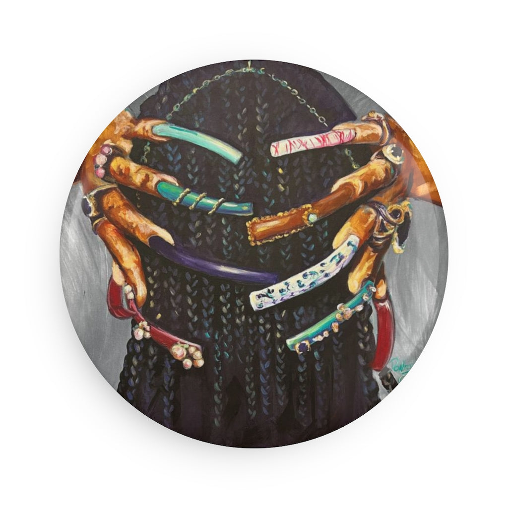 Naturally the Culture I Button Magnet, Round (1 & 10 pcs)