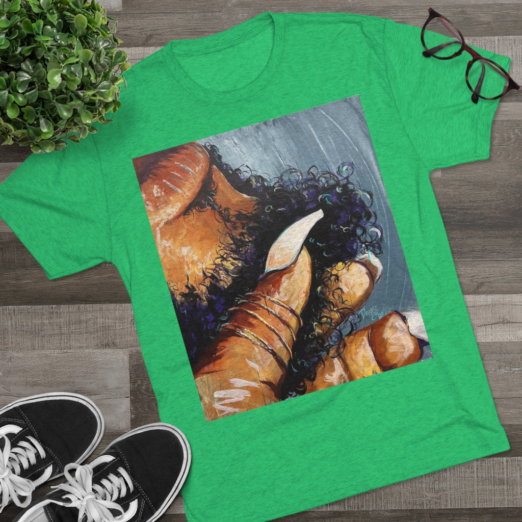 Naturally Black Love X Unisex Tri-Blend Crew Tee