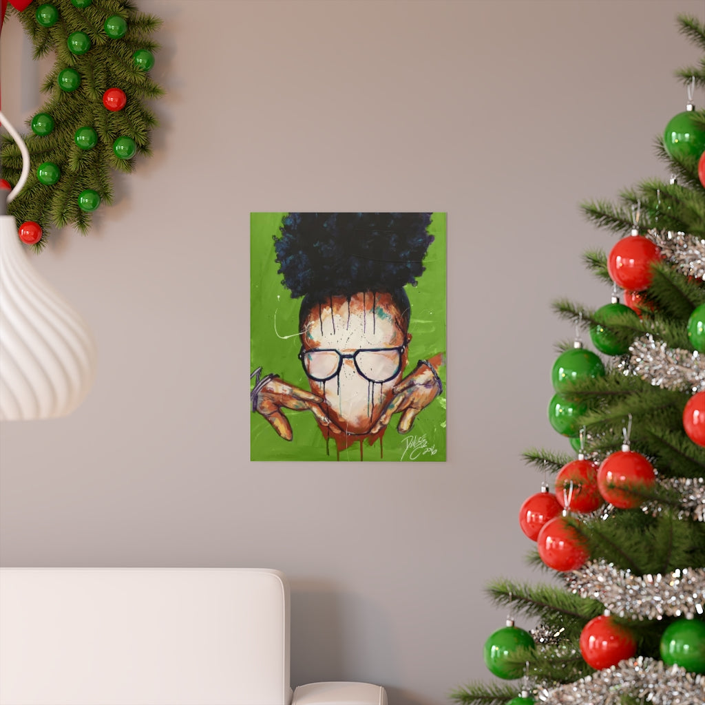 Naturally VIII GREEN Premium Matte vertical posters