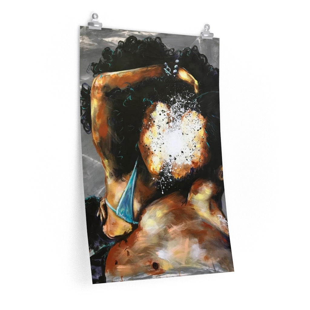 Naturally Black Love III Premium Matte vertical posters