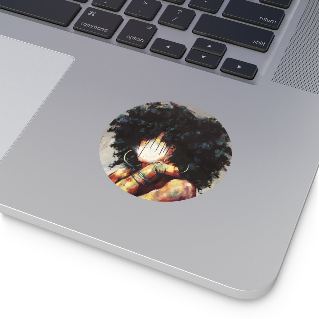 Naturally II Round Vinyl Stickers