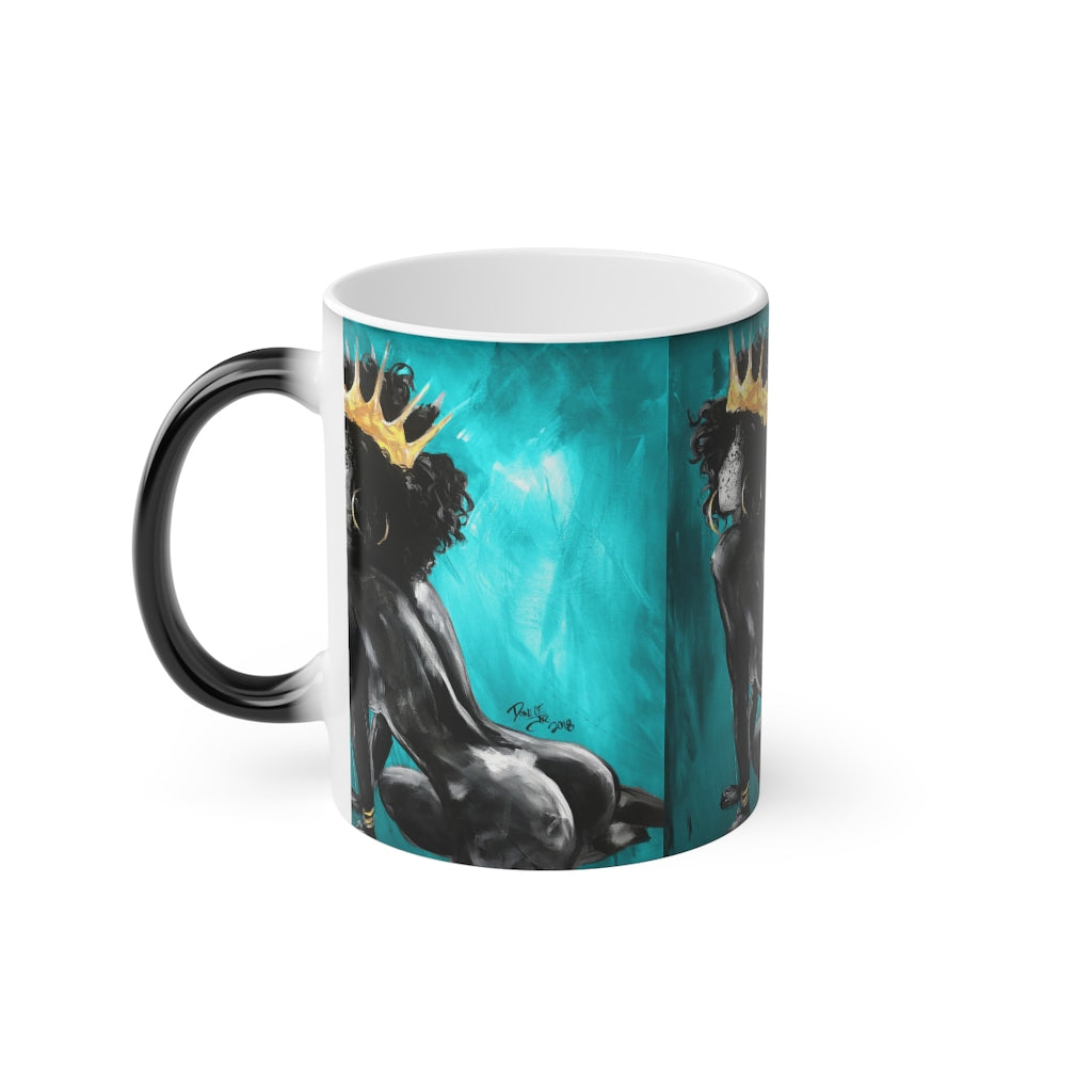 Naturally Queen VIII TEAL Magic Mug