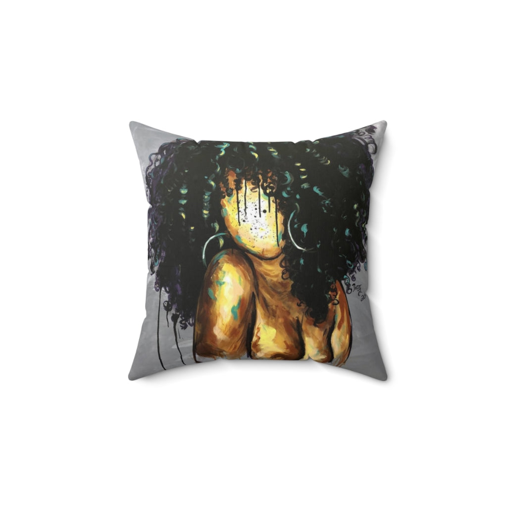 Naturally LXIII Spun Polyester Square Pillow