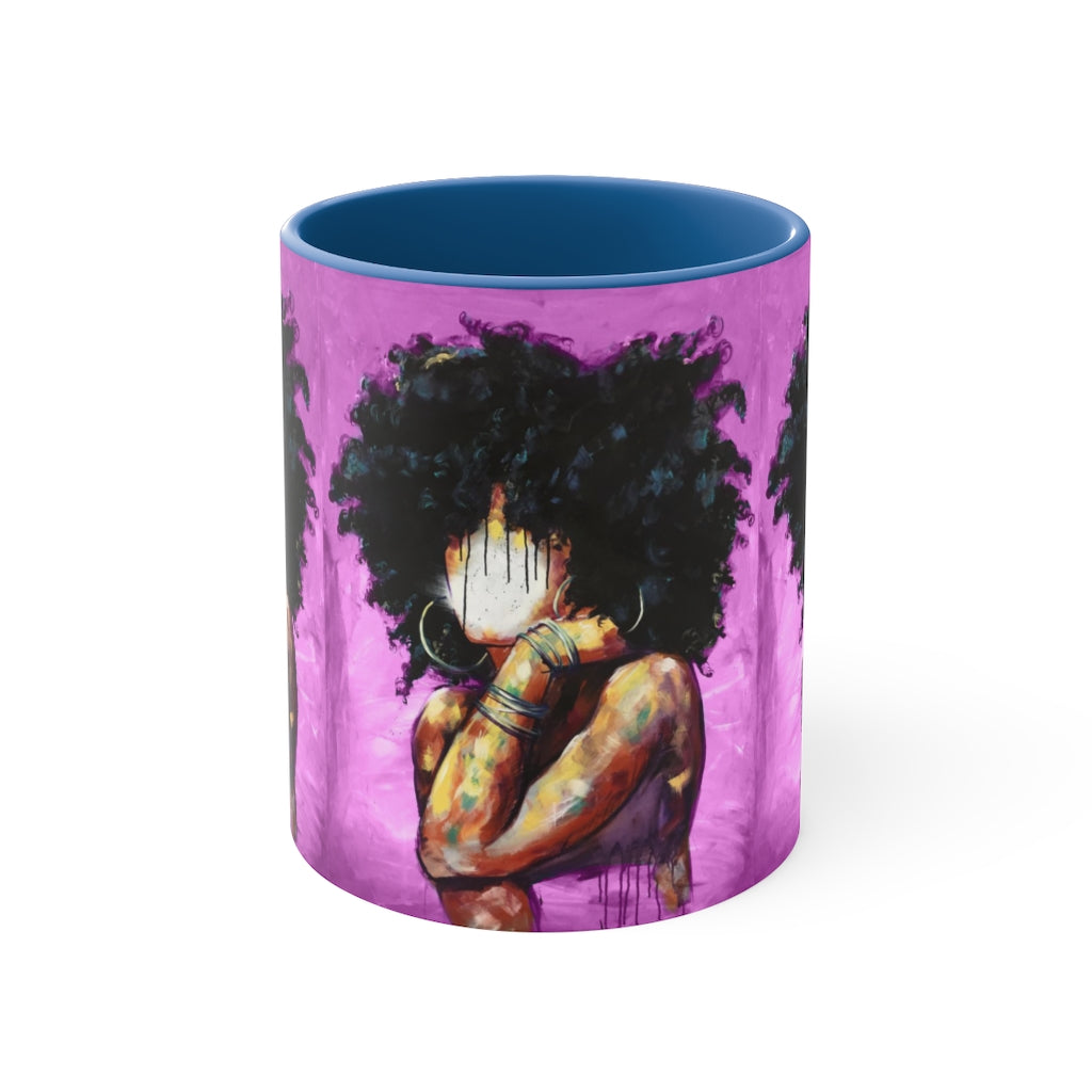 Naturally II PINK Accent Coffee Mug, 11oz