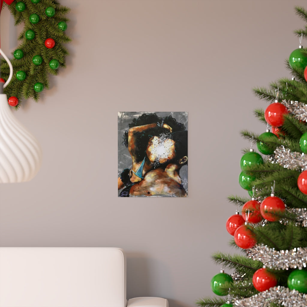 Naturally Black Love III Premium Matte vertical posters