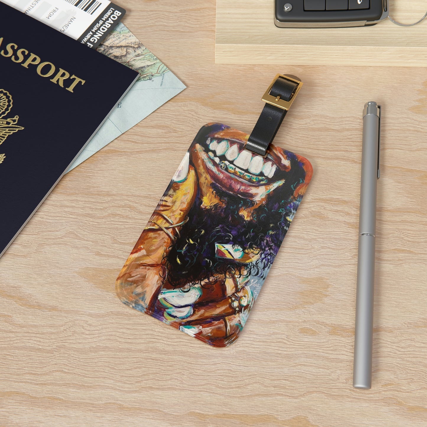 Naturally Black Love XI Luggage Tag