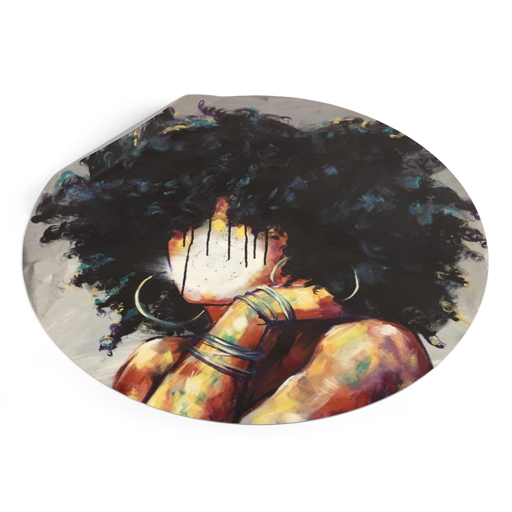 Naturally II Round Vinyl Stickers