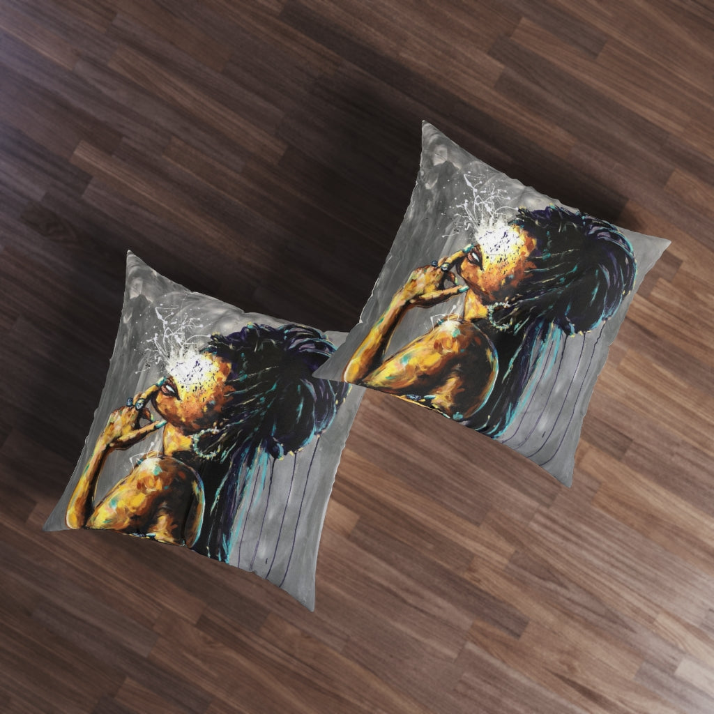 Naturally LVIII Tufted Floor Pillow, Square