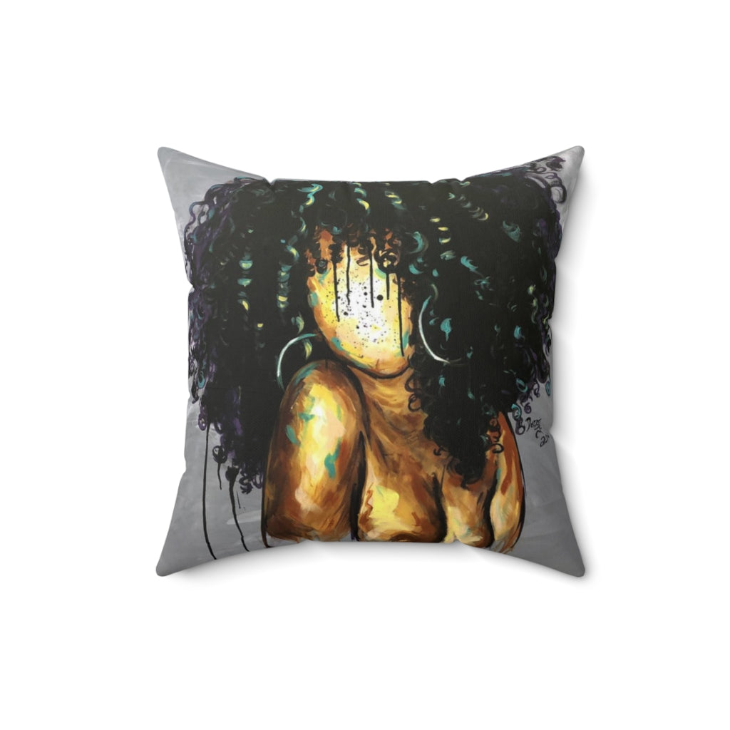 Naturally LXIII Spun Polyester Square Pillow