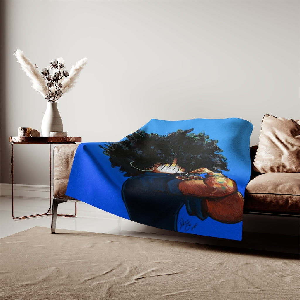 Naturally the Riveter BLUESweatshirt Blanket