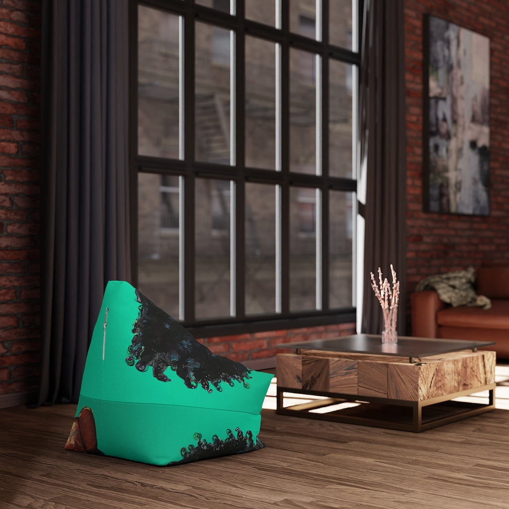 Naturally The Riveter TEAL Bean Bag Chair Cover