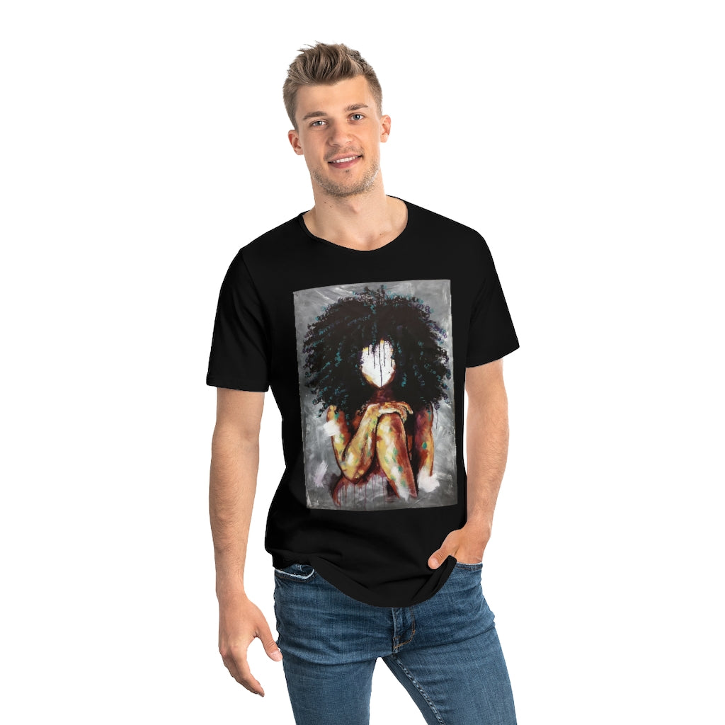 Naturally I Men's Jersey Curved Hem Tee