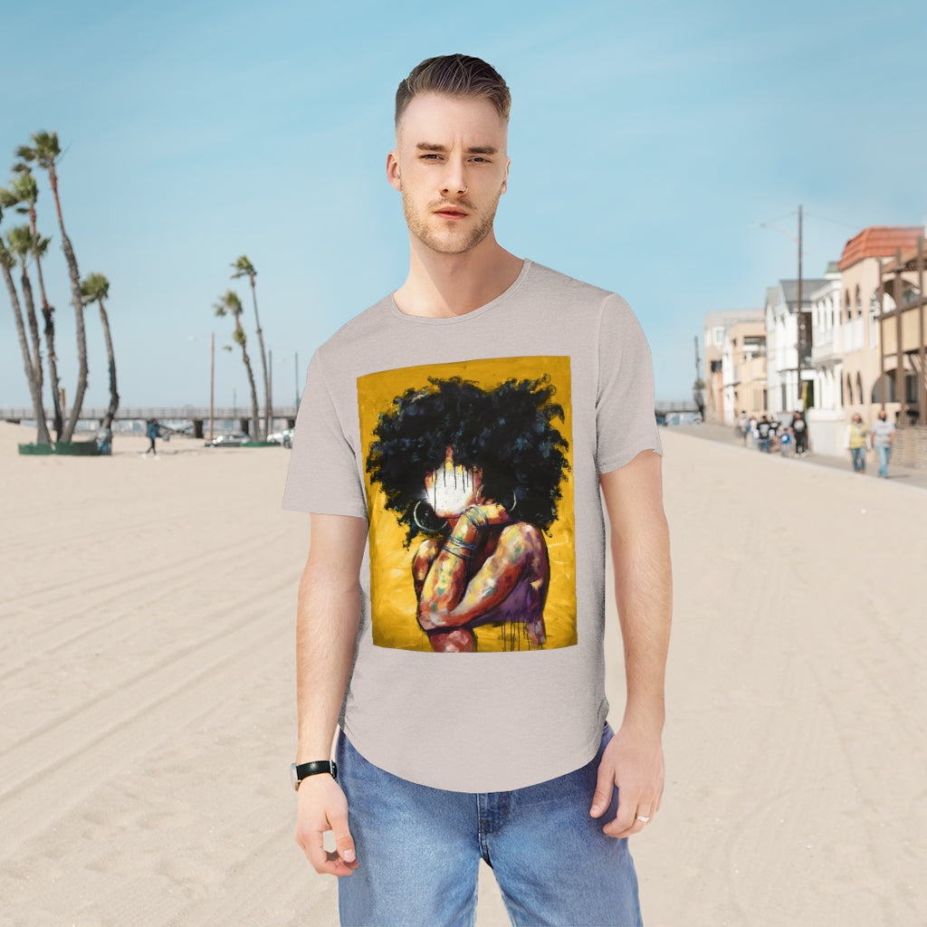 Naturally II GOLD Men's Jersey Curved Hem Tee