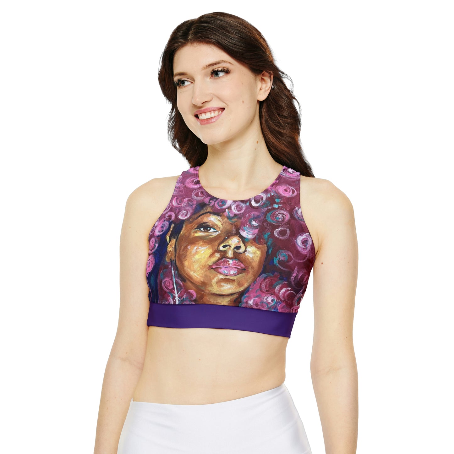 Naturally Rosado Fully Lined, Padded Sports Bra