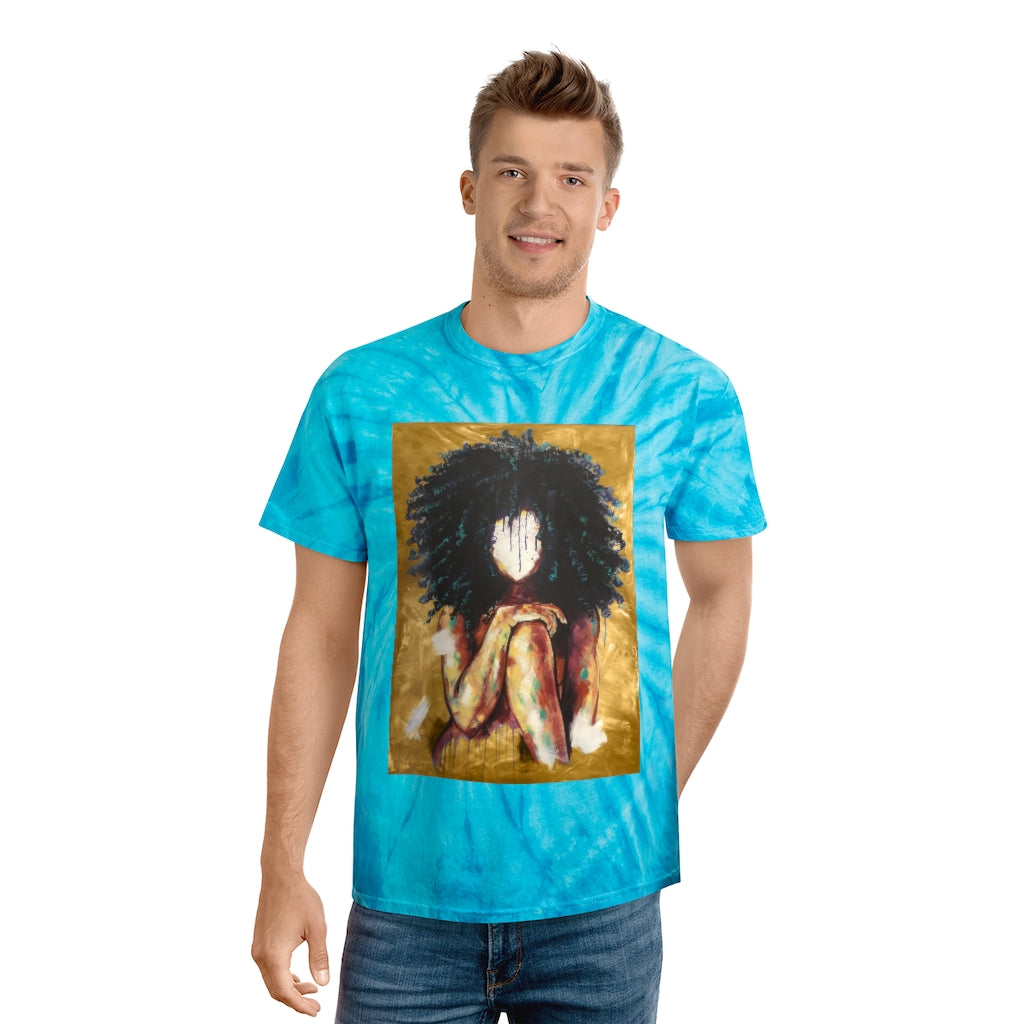 Naturally I GOLD Tie-Dye Tee, Cyclone