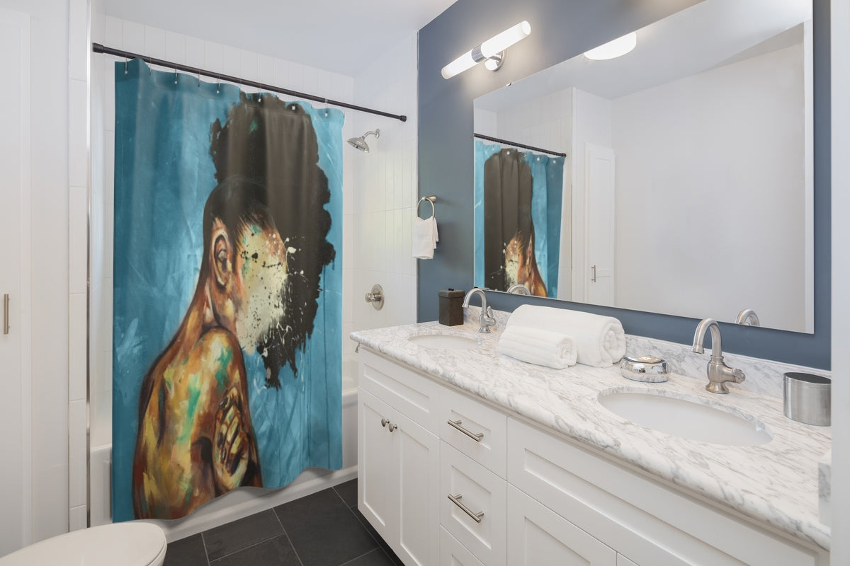 Naturally XXI BLUE Shower Curtains