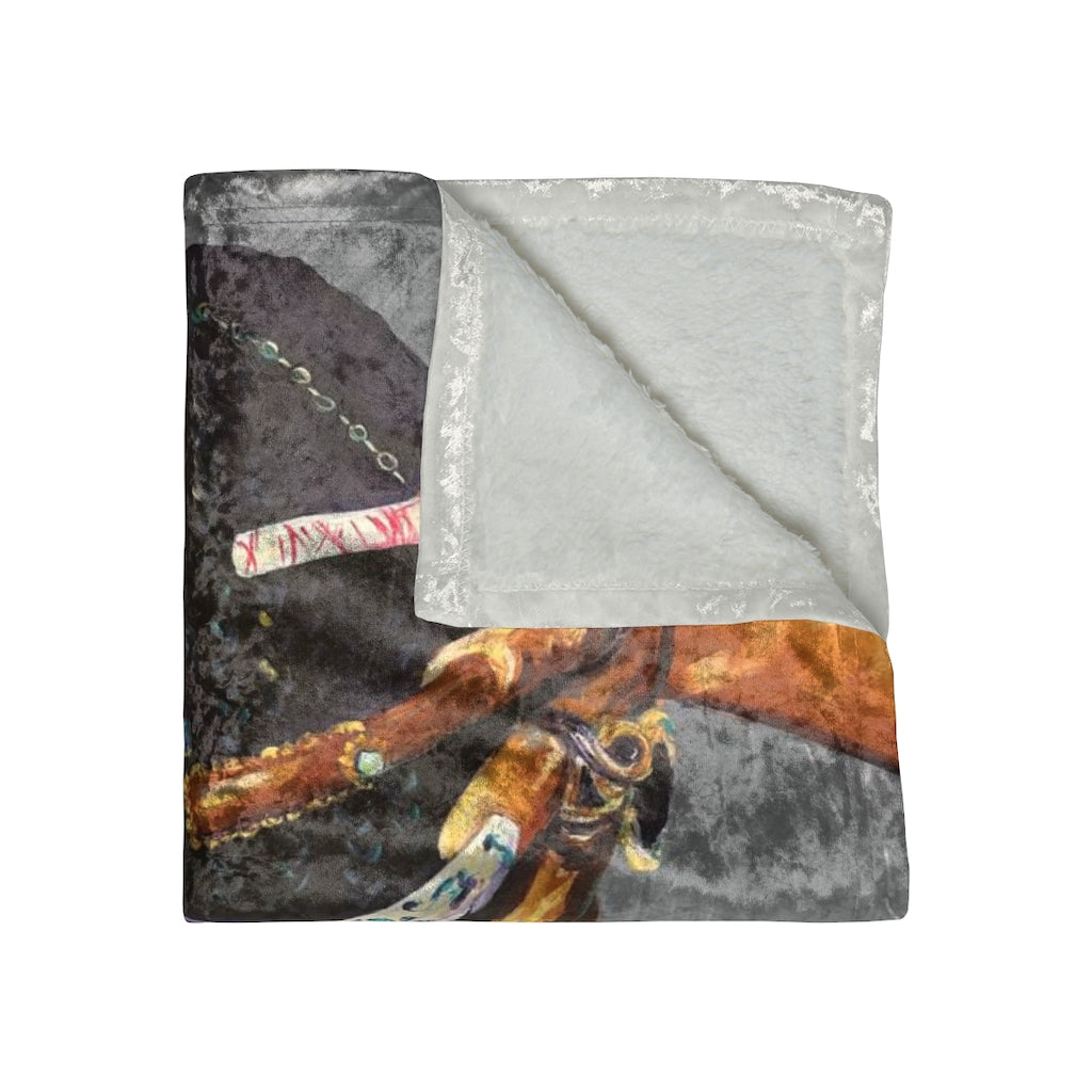 Naturally the Culture I Crushed Velvet Blanket